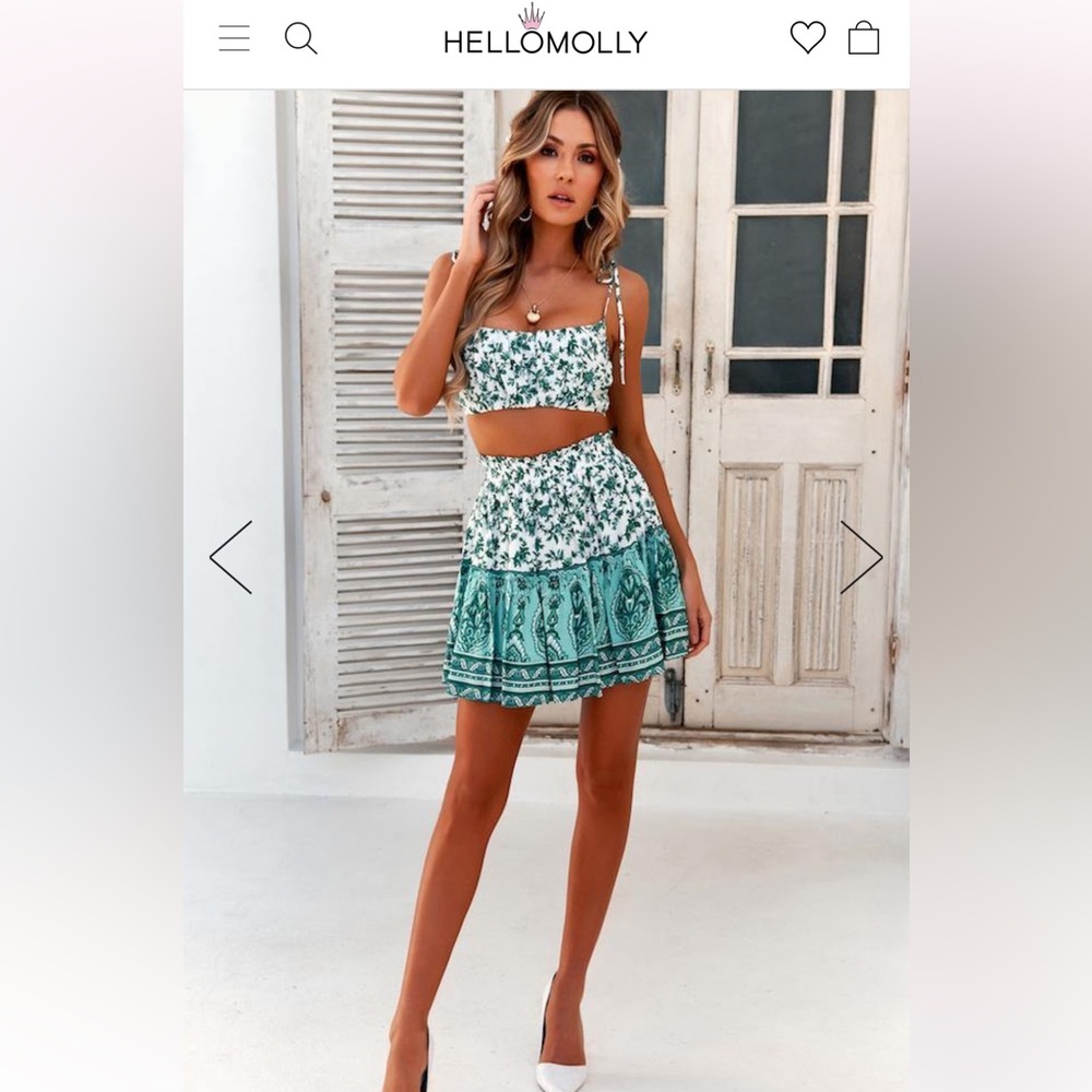 Hello Molly No Time for Talking skirt set - Size M